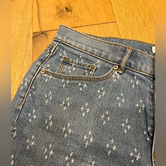 Woman’s Loft Shorts with White Designs - Picture 3 of 3